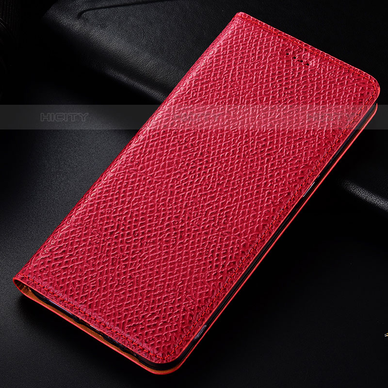 Custodia Portafoglio In Pelle Cover con Supporto H18P per Samsung Galaxy M33 5G Rosso