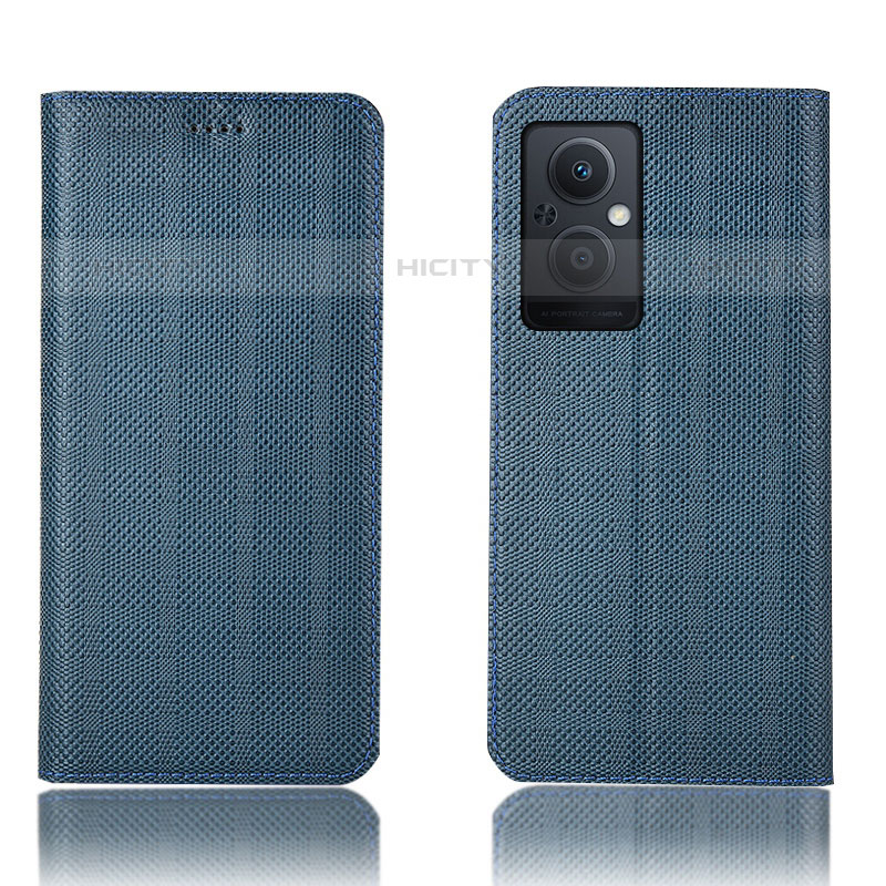 Custodia Portafoglio In Pelle Cover con Supporto H20P per OnePlus Nord N20 5G Blu