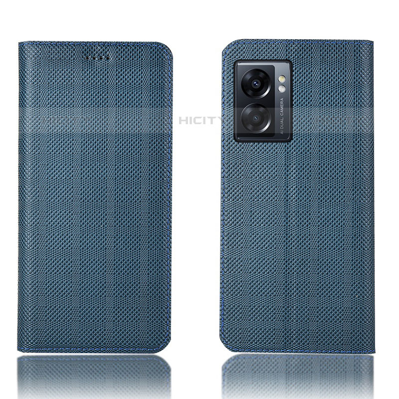 Custodia Portafoglio In Pelle Cover con Supporto H20P per OnePlus Nord N300 5G Blu
