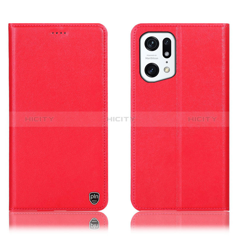 Custodia Portafoglio In Pelle Cover con Supporto H21P per Oppo Find X5 5G