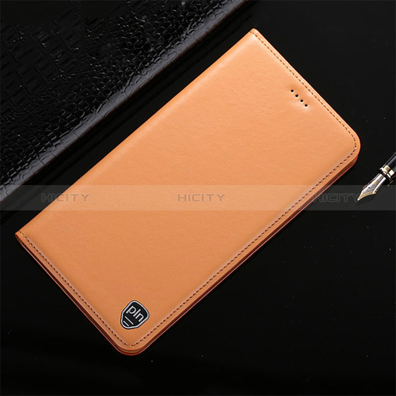 Custodia Portafoglio In Pelle Cover con Supporto H21P per Samsung Galaxy Note 10 Plus 5G Arancione
