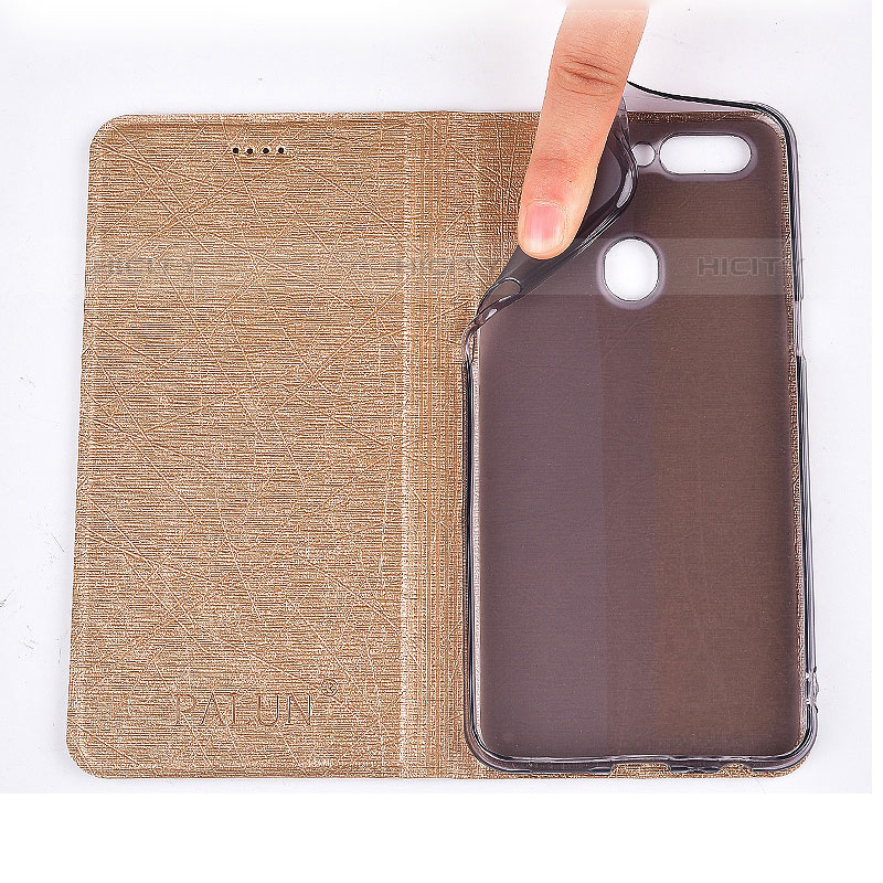 Custodia Portafoglio In Pelle Cover con Supporto H22P per Samsung Galaxy M01