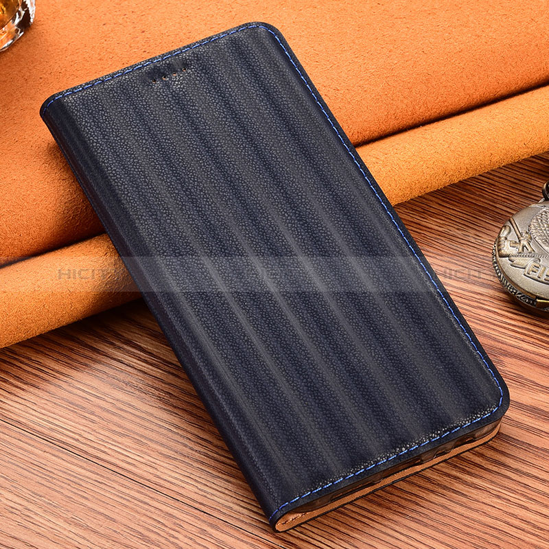 Custodia Portafoglio In Pelle Cover con Supporto H23P per Samsung Galaxy M21s Blu