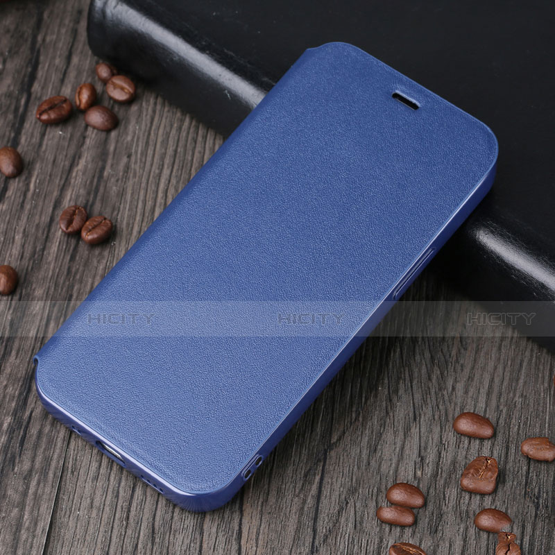 Custodia Portafoglio In Pelle Cover con Supporto H25 per Apple iPhone 13 Mini Blu