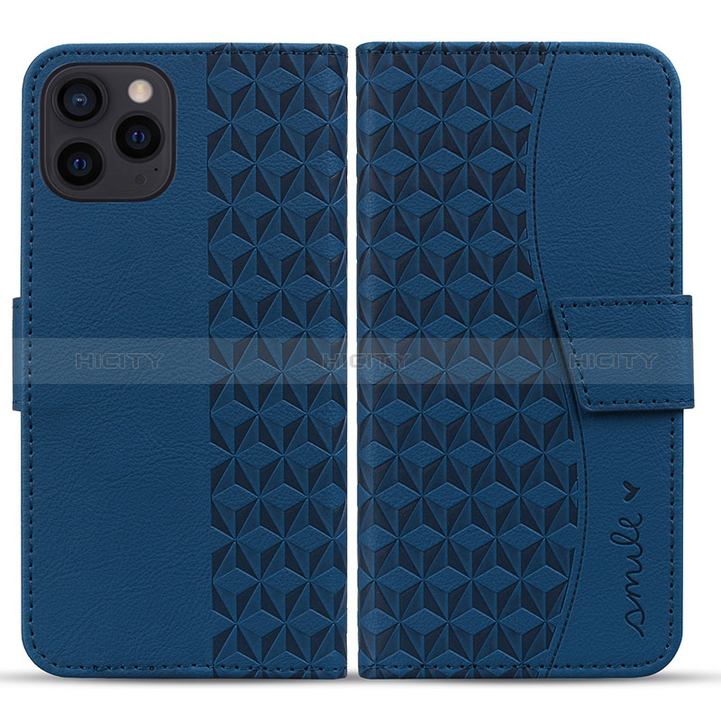 Custodia Portafoglio In Pelle Cover con Supporto HF1 per Apple iPhone 14 Pro Max Blu