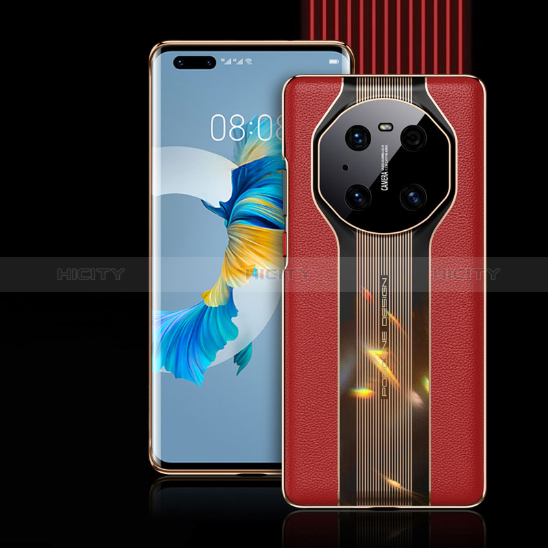 Custodia Portafoglio In Pelle Cover con Supporto JB3 per Huawei Mate 40 Pro Rosso