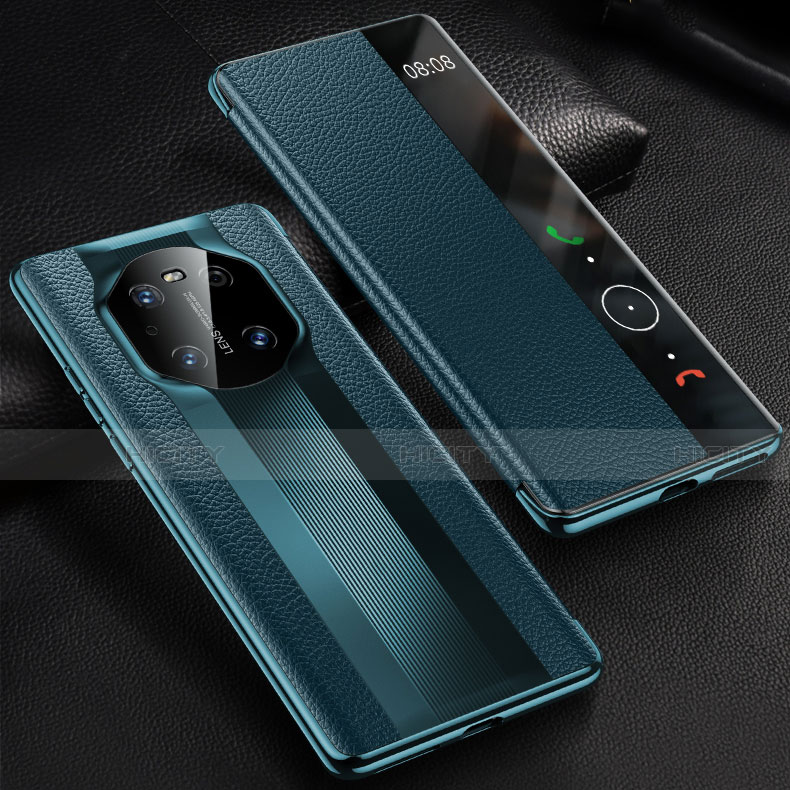 Custodia Portafoglio In Pelle Cover con Supporto K01 per Huawei Mate 40E Pro 4G Blu