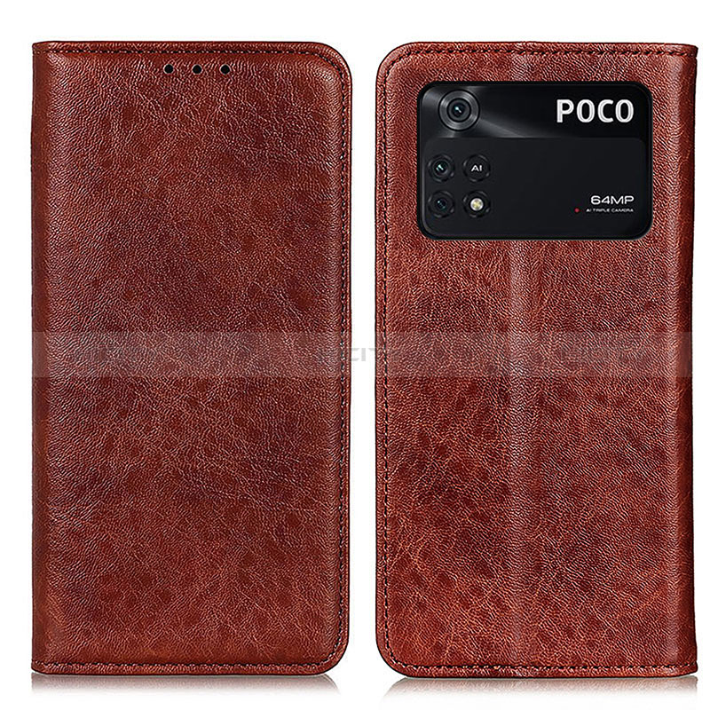 Custodia Portafoglio In Pelle Cover con Supporto K01Z per Xiaomi Poco M4 Pro 4G