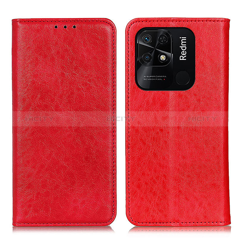 Custodia Portafoglio In Pelle Cover con Supporto K01Z per Xiaomi Redmi 10 India