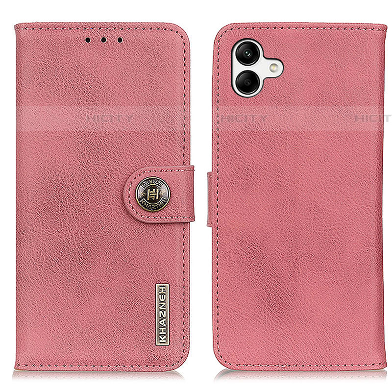 Custodia Portafoglio In Pelle Cover con Supporto K02Z per Samsung Galaxy A04E Rosa