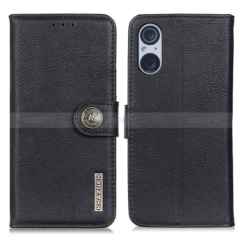 Custodia Portafoglio In Pelle Cover con Supporto K02Z per Sony Xperia 5 V