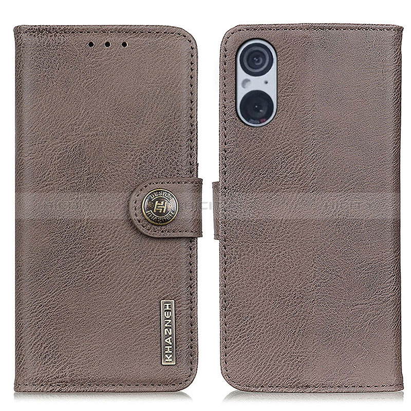 Custodia Portafoglio In Pelle Cover con Supporto K02Z per Sony Xperia 5 V