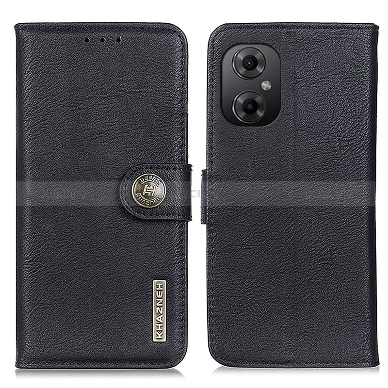 Custodia Portafoglio In Pelle Cover con Supporto K02Z per Xiaomi Redmi Note 11R 5G Nero