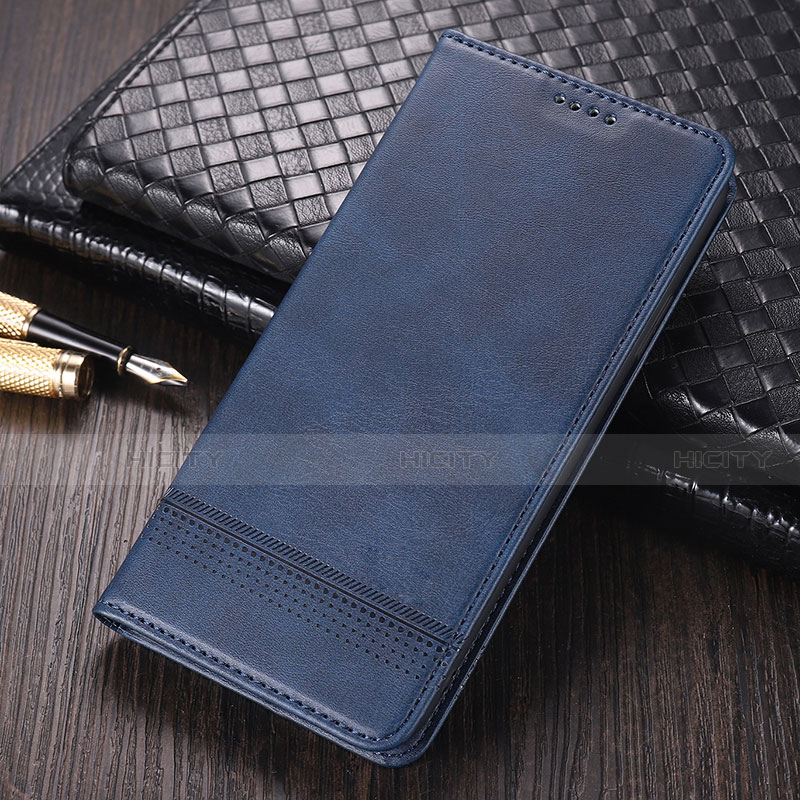 Custodia Portafoglio In Pelle Cover con Supporto K03 per Huawei Mate 40 Pro Blu