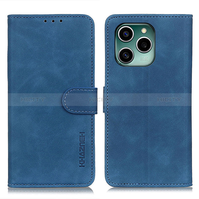 Custodia Portafoglio In Pelle Cover con Supporto K03Z per Huawei Honor 60 SE 5G Blu