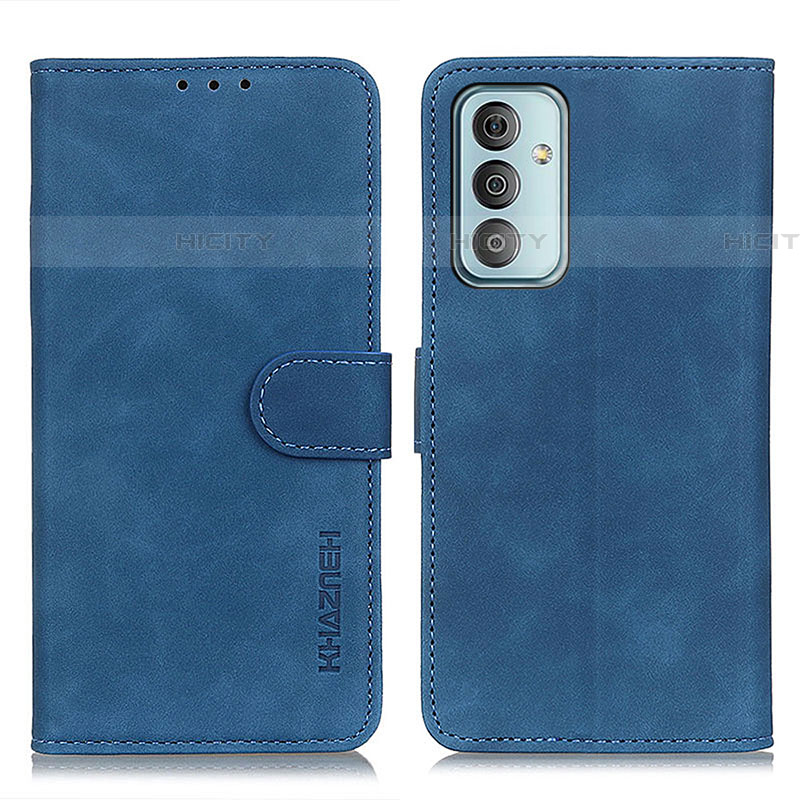 Custodia Portafoglio In Pelle Cover con Supporto K03Z per Samsung Galaxy M13 4G Blu