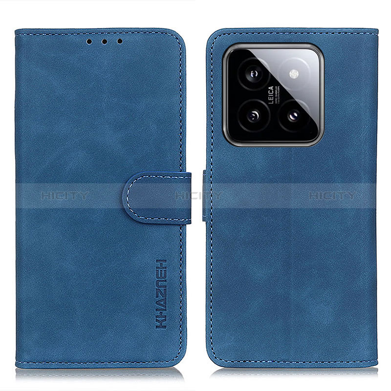 Custodia Portafoglio In Pelle Cover con Supporto K03Z per Xiaomi Mi 14 5G Blu