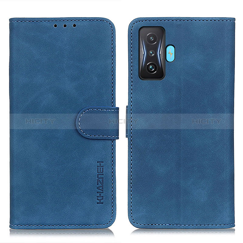 Custodia Portafoglio In Pelle Cover con Supporto K03Z per Xiaomi Poco F4 GT 5G Blu