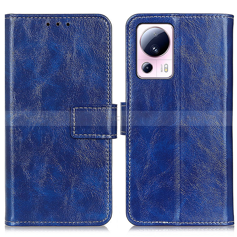 Custodia Portafoglio In Pelle Cover con Supporto K04Z per Xiaomi Mi 12 Lite NE 5G Blu