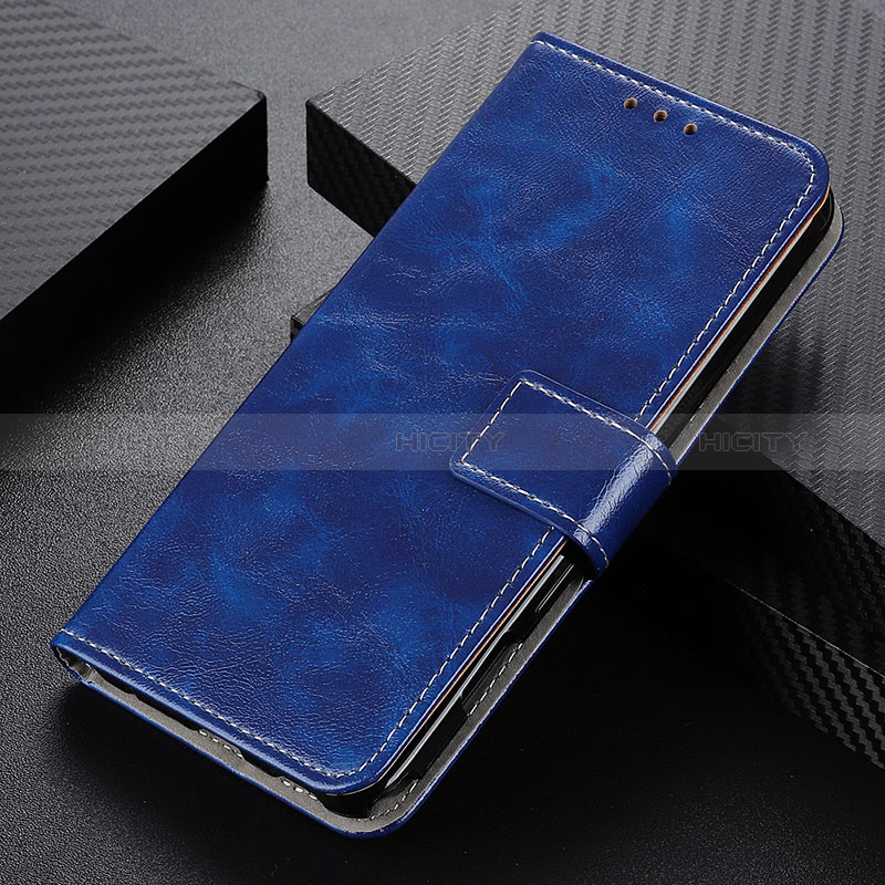 Custodia Portafoglio In Pelle Cover con Supporto K04Z per Xiaomi Poco M5S Blu