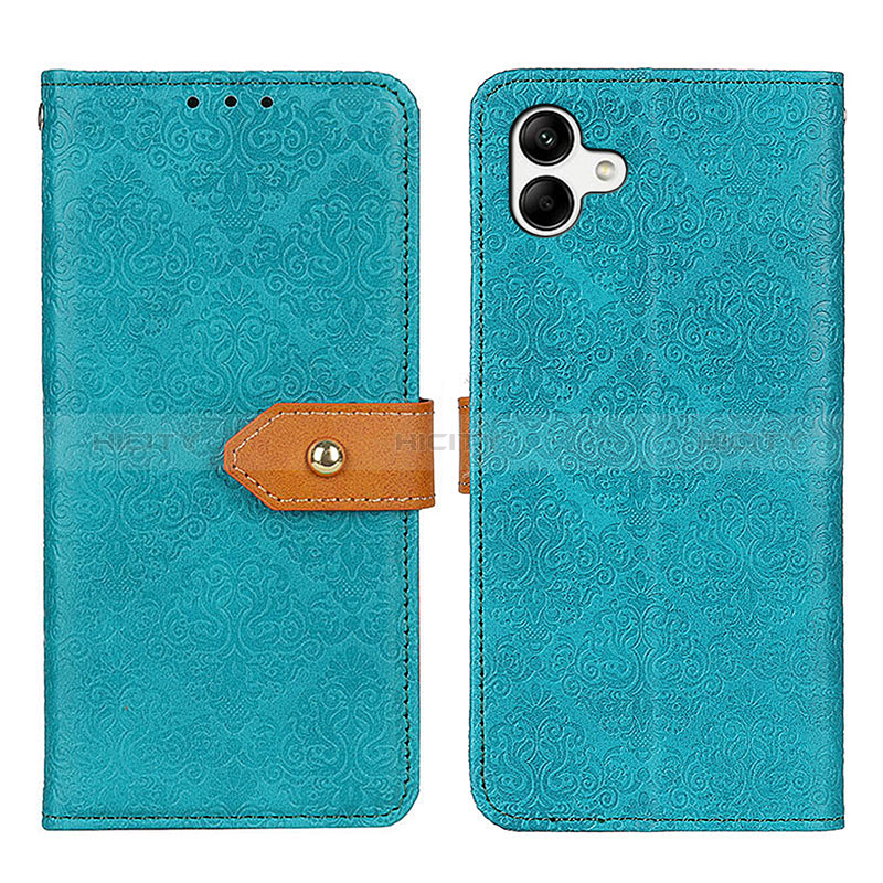 Custodia Portafoglio In Pelle Cover con Supporto K05Z per Samsung Galaxy M04 Verde