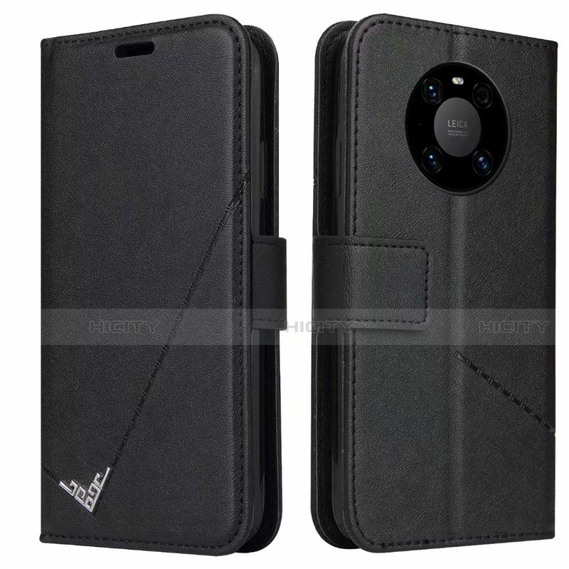 Custodia Portafoglio In Pelle Cover con Supporto K06 per Huawei Mate 40 Pro Nero