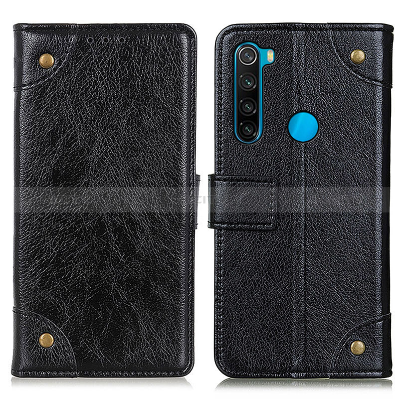 Custodia Portafoglio In Pelle Cover con Supporto K06Z per Xiaomi Redmi Note 8 (2021)