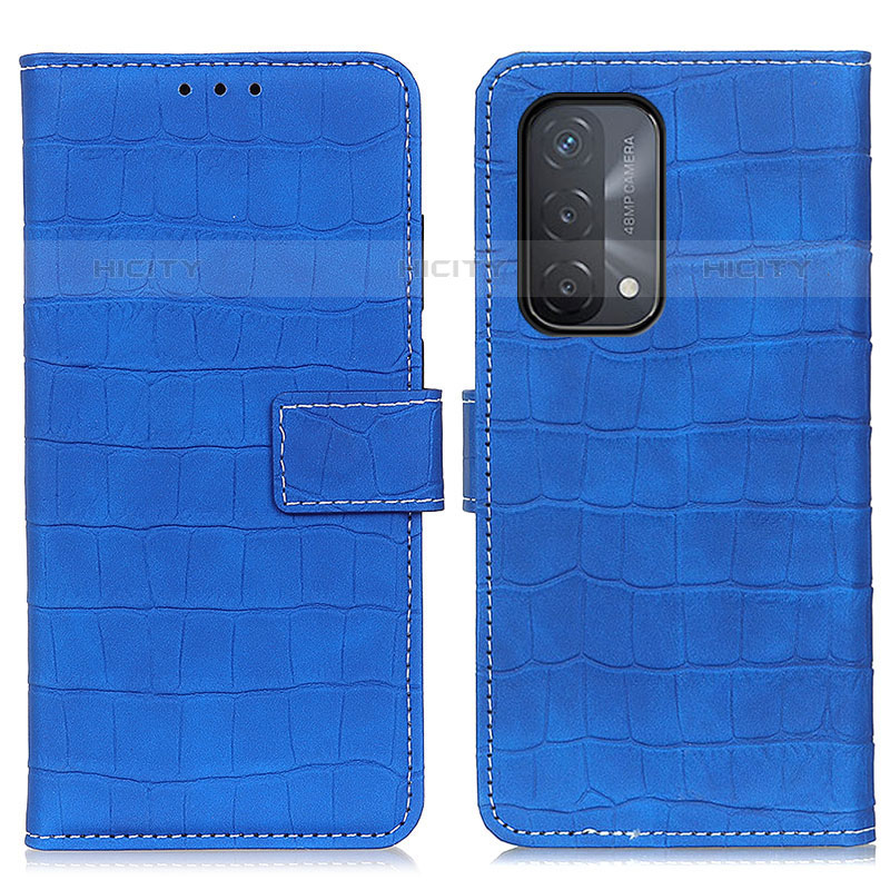 Custodia Portafoglio In Pelle Cover con Supporto K07Z per OnePlus Nord N200 5G Blu