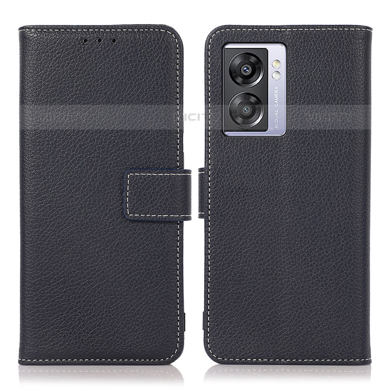 Custodia Portafoglio In Pelle Cover con Supporto K07Z per OnePlus Nord N300 5G Blu