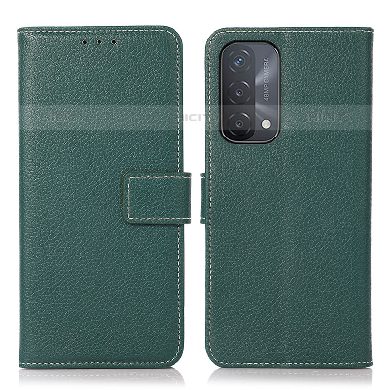 Custodia Portafoglio In Pelle Cover con Supporto K08Z per OnePlus Nord N200 5G Verde