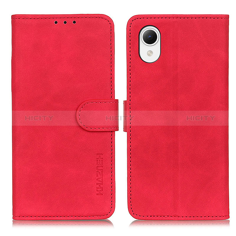 Custodia Portafoglio In Pelle Cover con Supporto K08Z per Samsung Galaxy A23e 5G Rosso