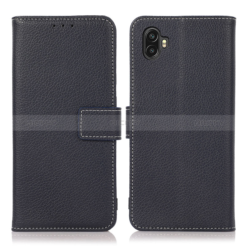 Custodia Portafoglio In Pelle Cover con Supporto K08Z per Samsung Galaxy XCover 6 Pro 5G Blu