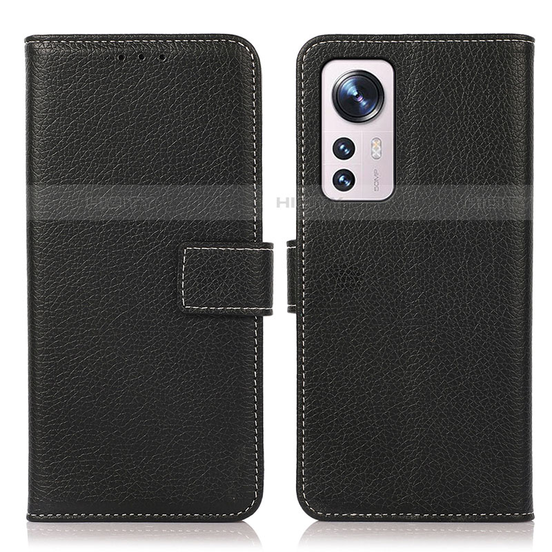 Custodia Portafoglio In Pelle Cover con Supporto K08Z per Xiaomi Mi 12 Lite 5G Nero
