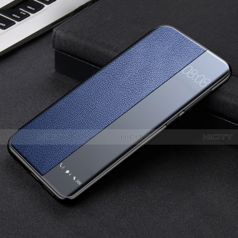Custodia Portafoglio In Pelle Cover con Supporto K09 per Huawei Mate 40E Pro 5G Blu