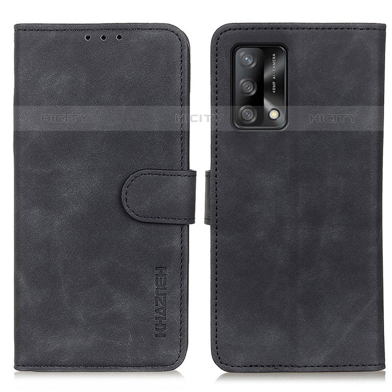 Custodia Portafoglio In Pelle Cover con Supporto K09Z per Oppo A74 4G Nero