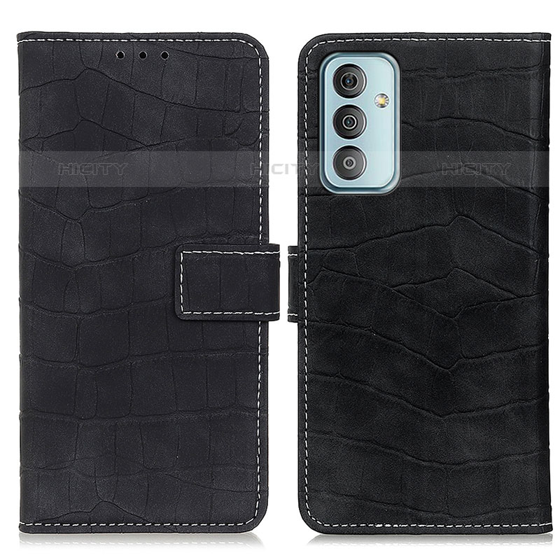 Custodia Portafoglio In Pelle Cover con Supporto KZ07 per Samsung Galaxy M23 5G Nero