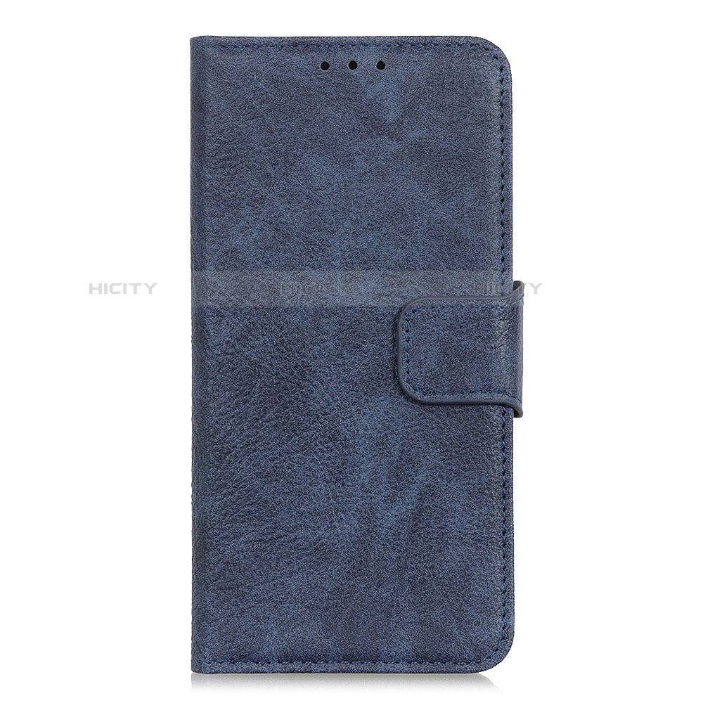 Custodia Portafoglio In Pelle Cover con Supporto L01 per Alcatel 1X (2019) Blu