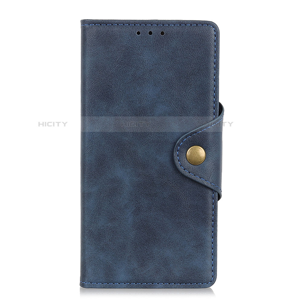 Custodia Portafoglio In Pelle Cover con Supporto L01 per Alcatel 3 (2019) Blu