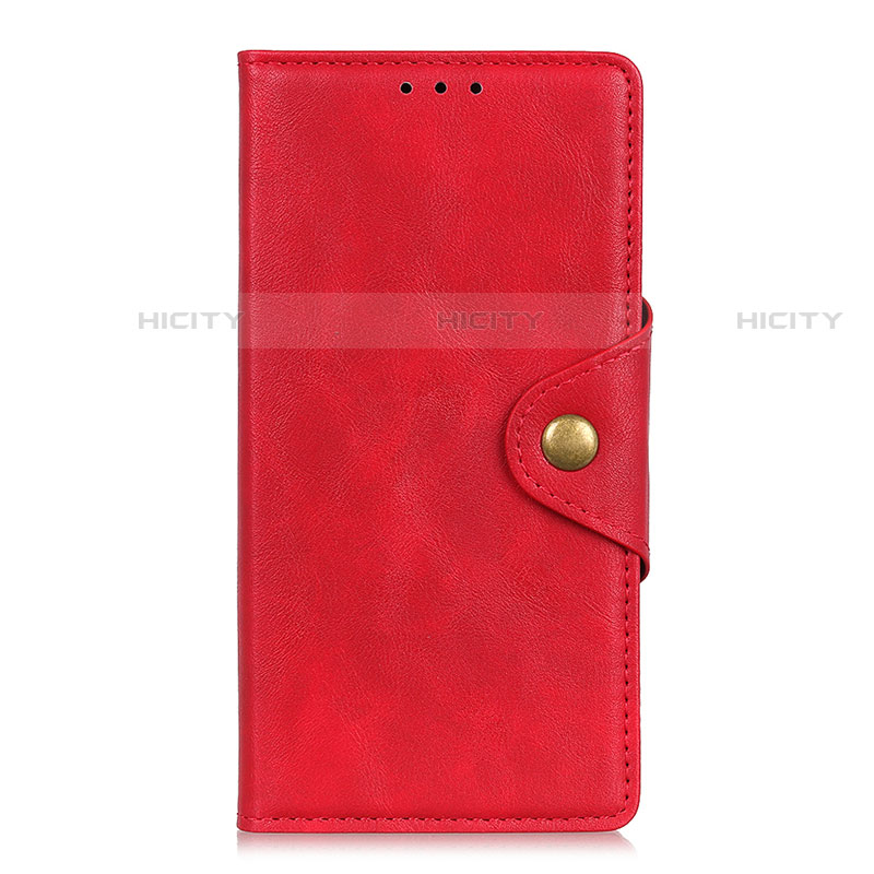 Custodia Portafoglio In Pelle Cover con Supporto L01 per Alcatel 3X Rosso