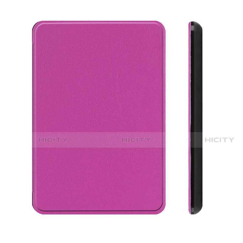 Custodia Portafoglio In Pelle Cover con Supporto L01 per Amazon Kindle Paperwhite 6 inch Viola