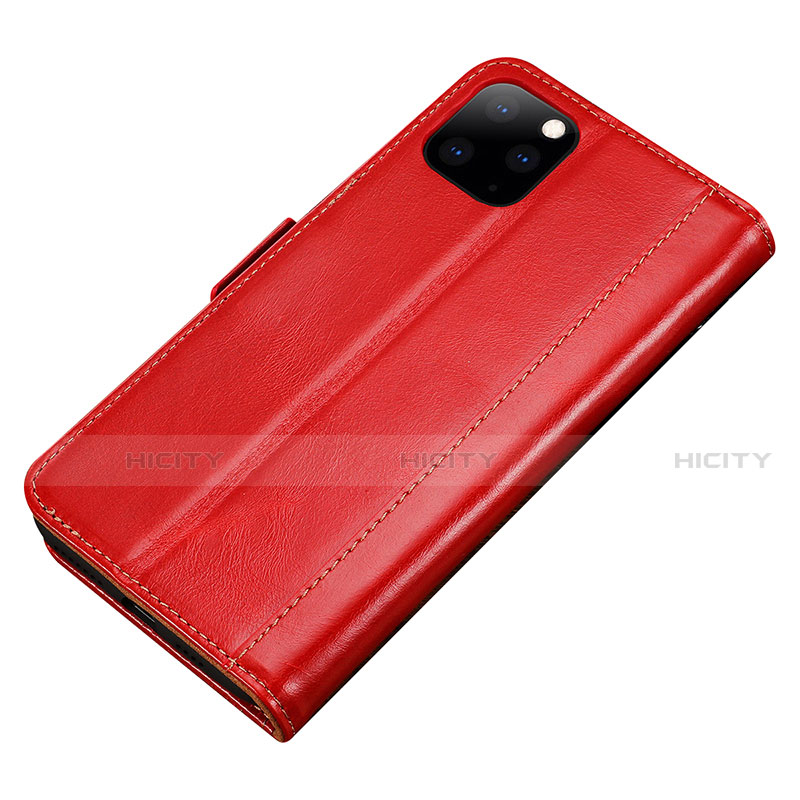 Custodia Portafoglio In Pelle Cover con Supporto L01 per Apple iPhone 11 Pro Rosso