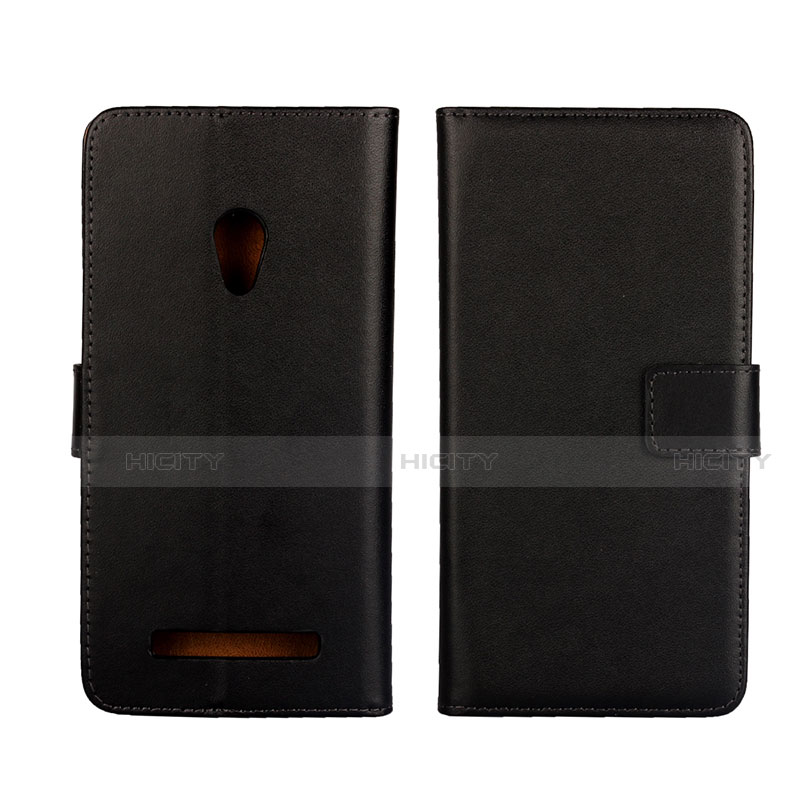 Custodia Portafoglio In Pelle Cover con Supporto L01 per Asus Zenfone 5 Nero