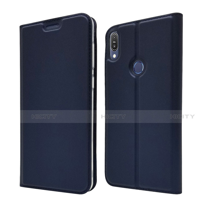 Custodia Portafoglio In Pelle Cover con Supporto L01 per Asus Zenfone Max Pro M1 ZB601KL Blu