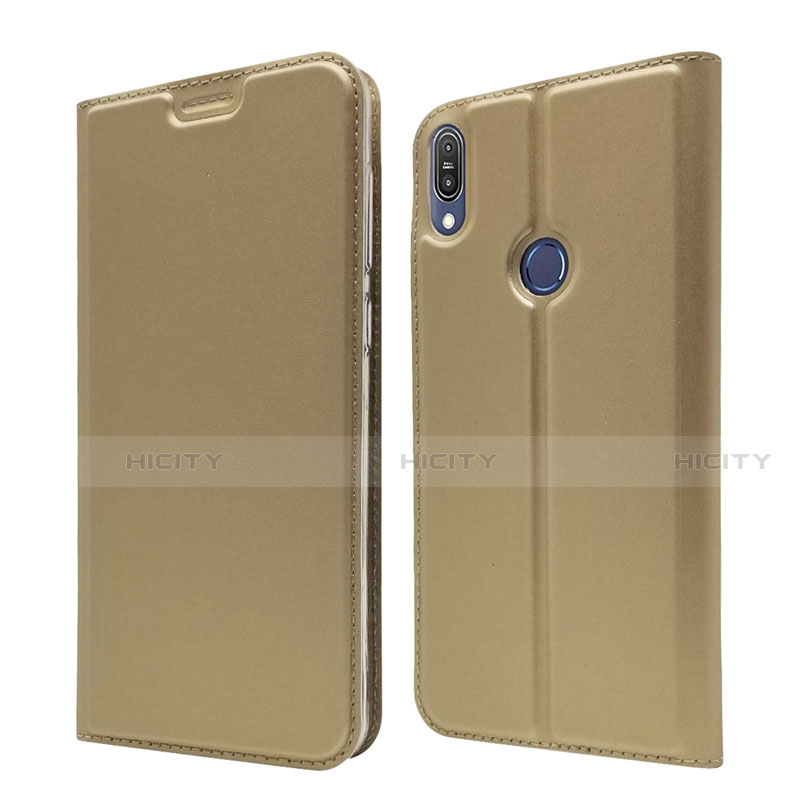 Custodia Portafoglio In Pelle Cover con Supporto L01 per Asus Zenfone Max Pro M1 ZB601KL Oro