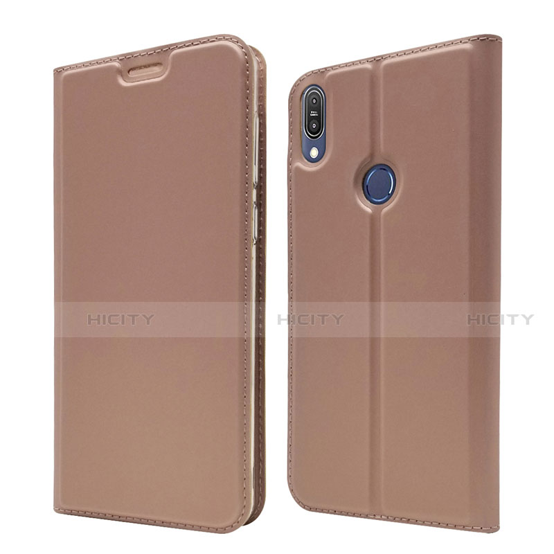 Custodia Portafoglio In Pelle Cover con Supporto L01 per Asus Zenfone Max Pro M1 ZB601KL Oro Rosa