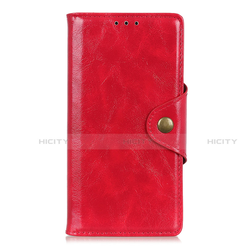 Custodia Portafoglio In Pelle Cover con Supporto L01 per Huawei Enjoy 10S Rosso