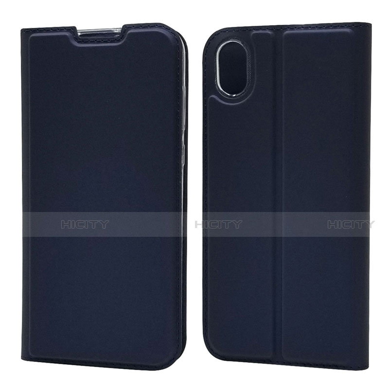 Custodia Portafoglio In Pelle Cover con Supporto L01 per Huawei Enjoy 8S Blu