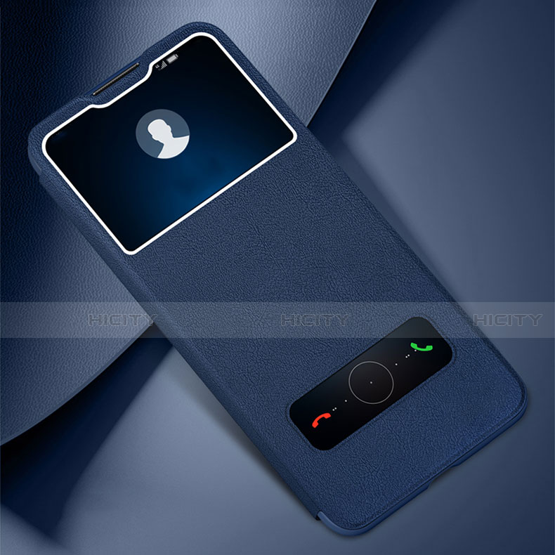 Custodia Portafoglio In Pelle Cover con Supporto L01 per Huawei Honor 30 Lite 5G Blu