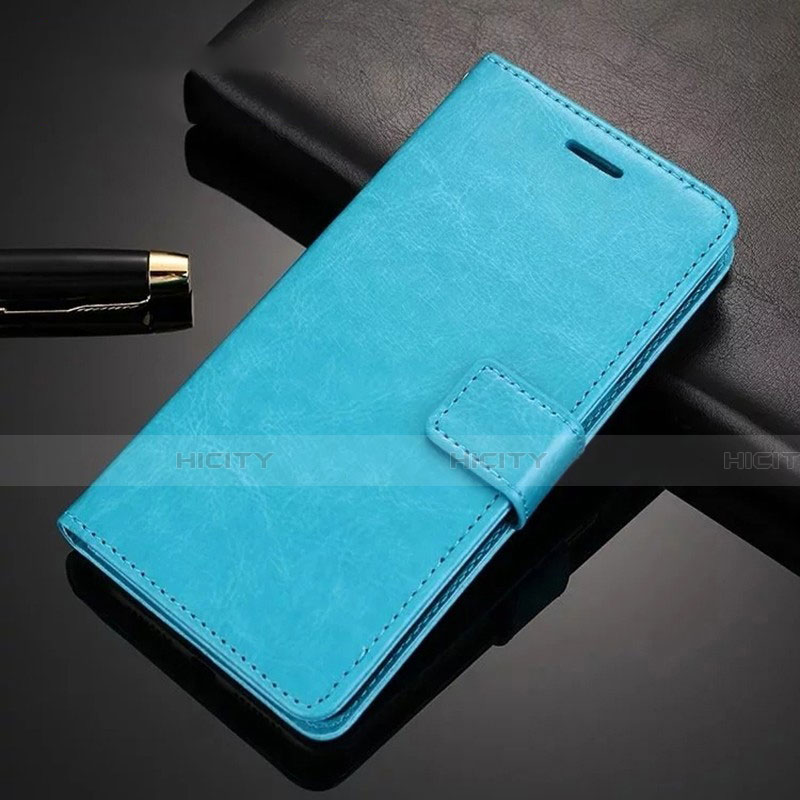 Custodia Portafoglio In Pelle Cover con Supporto L01 per Huawei Honor 9X Cielo Blu