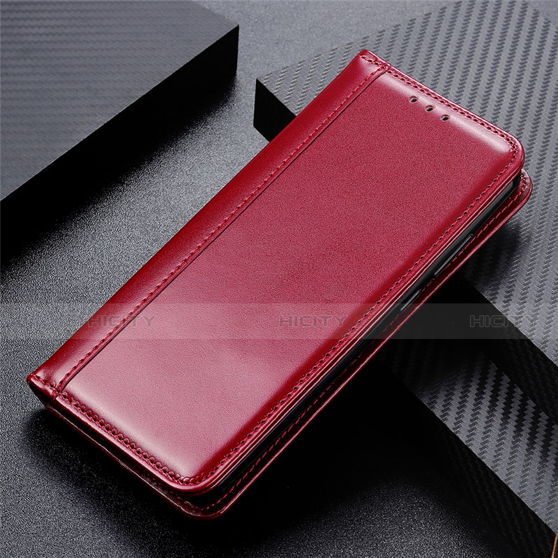 Custodia Portafoglio In Pelle Cover con Supporto L01 per Huawei Honor 9X Lite Rosso Rosa